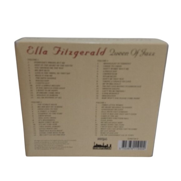 Vintage Ella Fitzgerald "Queen of Jazz" 4 CD Box Set-Cd's Sealed-1999 - Picture 3 of 14